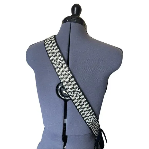 Urban Originals for Anthropologie Black Crossbody Bag Wide Strap, Brass Hardware - Picture 5 of 9